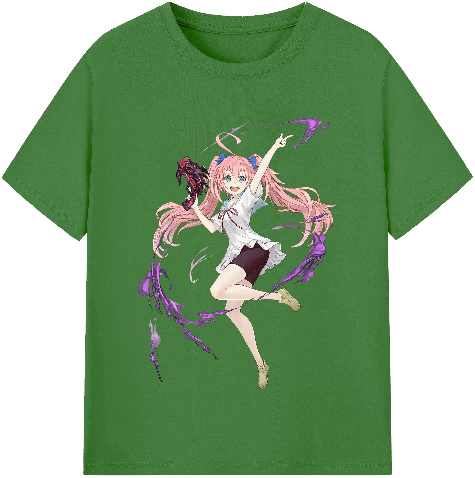 （画像用） 転スラ Regarding Reincarnated to Slime レディースカジュアルプリントTシャツ（綿100％）
